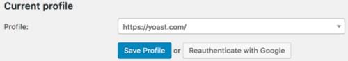 گزینه Authenticate در Yoast SEO