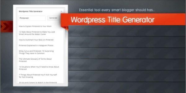افزونه Wordpress Title Generator