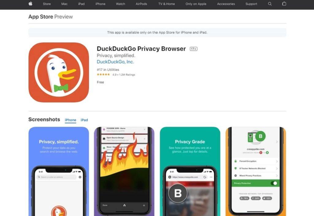 نصب اپ DuckDuckGo در موبایل