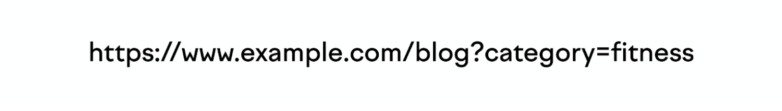 یک مثال از پارامتر URL