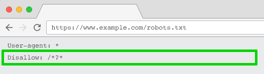 robots.txt disallow برای مدیریت پارامتر