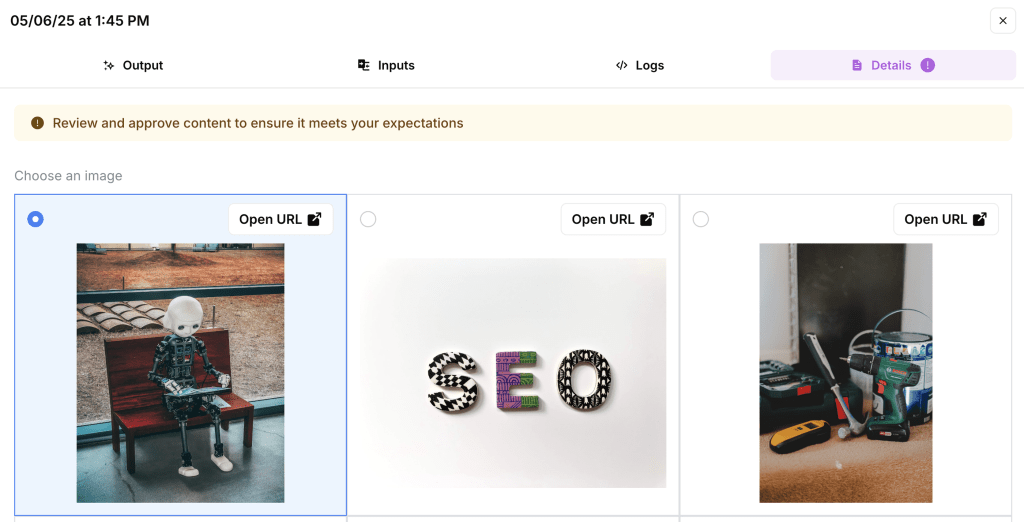 انتخاب تصویر با یک ربات، حروف SEO و ابزارهای DIY